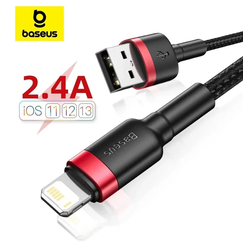 Rýchlonabíjací USB kábel pre iPhone, 2.4A synchronizácia dát